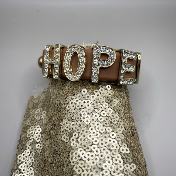 Brown HOPE Bracelet with Heart Charm - Picture 4 of 6